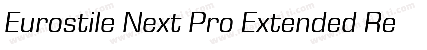 Eurostile Next Pro Extended Regular字体转换